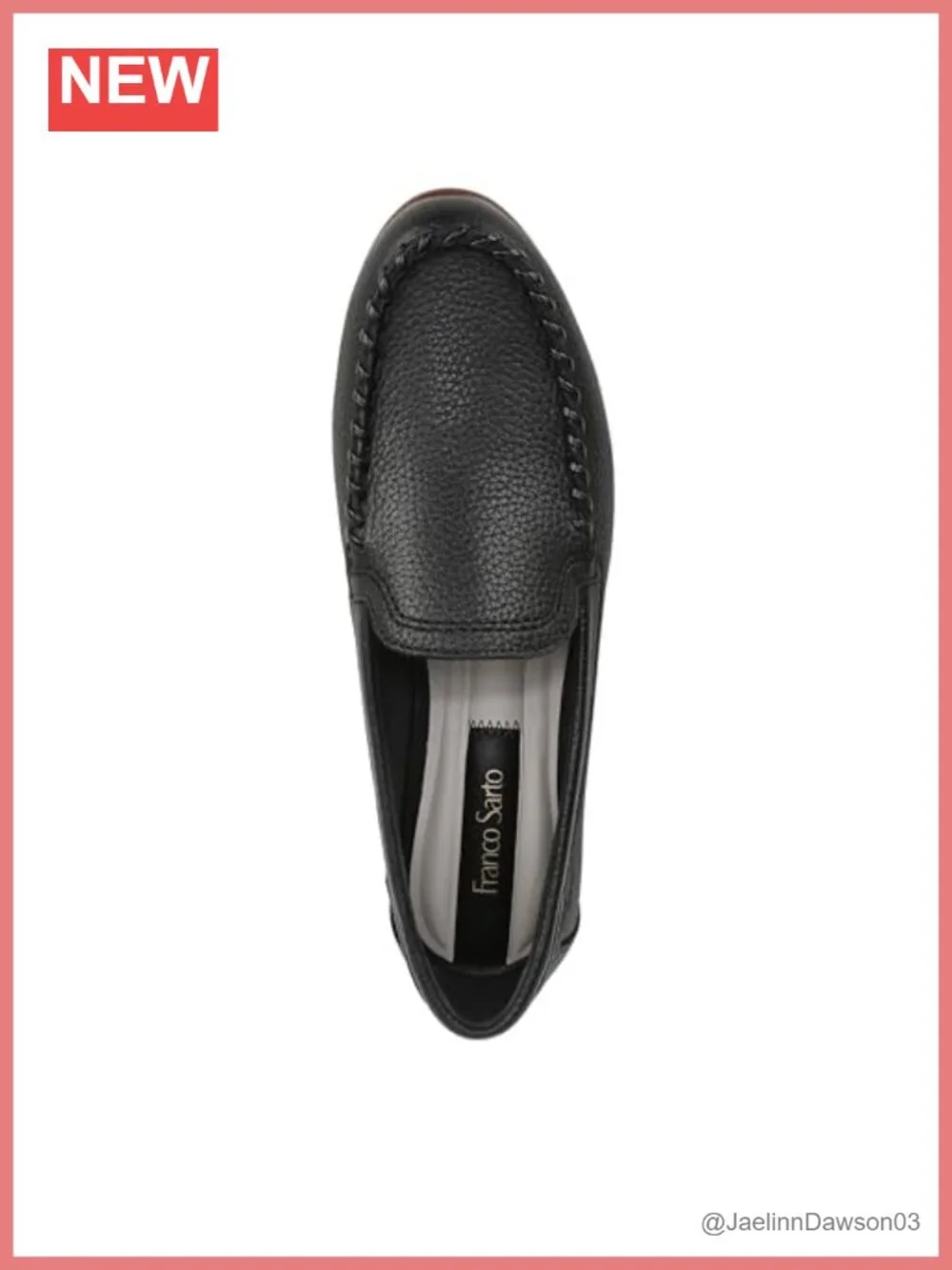 Franco Sarto Maude Leather Moc Toe Loafers Slip-On Flats Women's